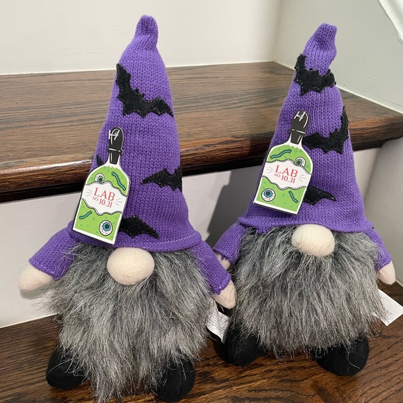 LAB 10.31 HALLOWEEN Purple/BLK Gnomes - Picture 4 of 6
